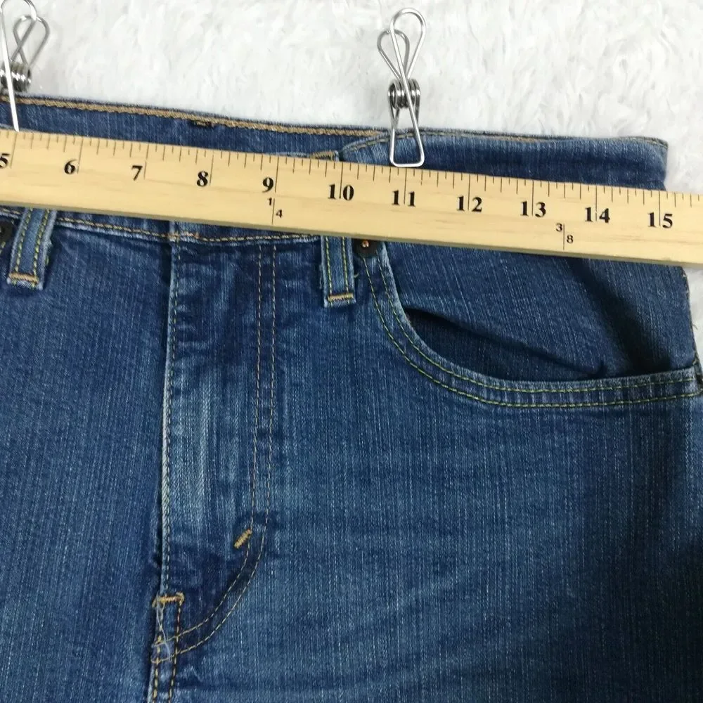 Levi's Mens Jeans 502 Taper Fit‎ Denim Blue Medium Wash Whiskering 31x32